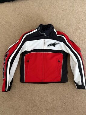 Alpinestars Red Black White Women's Motorcycle Jacket